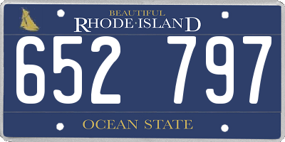 RI license plate 652797