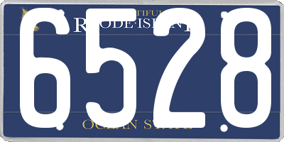 RI license plate 6528