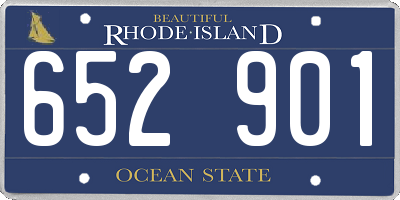 RI license plate 652901