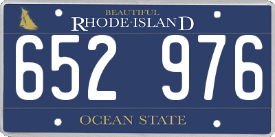 RI license plate 652976