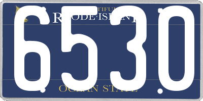 RI license plate 6530