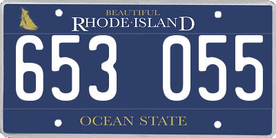 RI license plate 653055