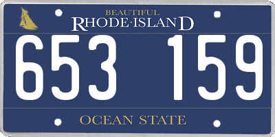 RI license plate 653159