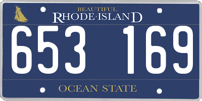 RI license plate 653169