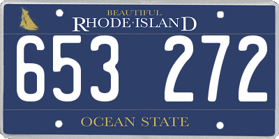 RI license plate 653272