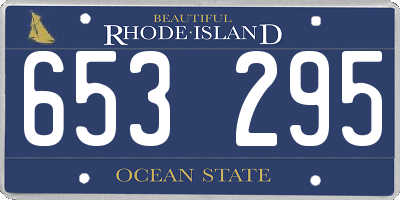 RI license plate 653295