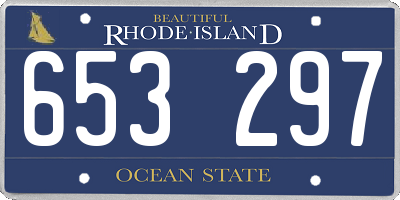 RI license plate 653297
