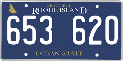 RI license plate 653620
