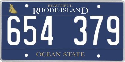 RI license plate 654379
