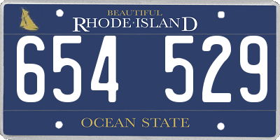 RI license plate 654529
