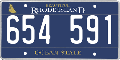 RI license plate 654591