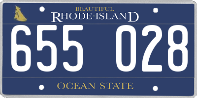 RI license plate 655028