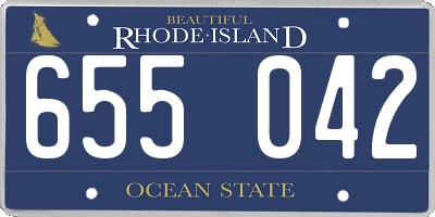 RI license plate 655042