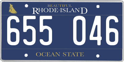 RI license plate 655046