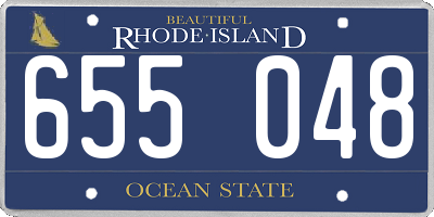 RI license plate 655048