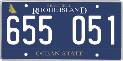 RI license plate 655051