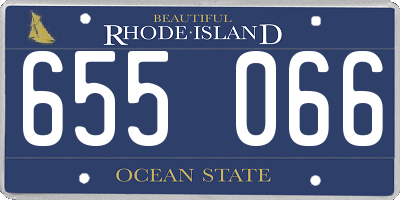 RI license plate 655066