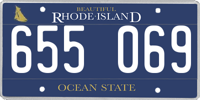 RI license plate 655069
