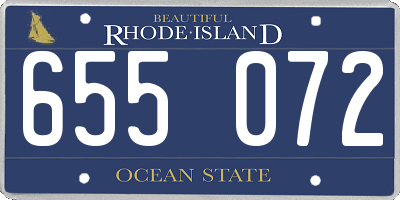 RI license plate 655072