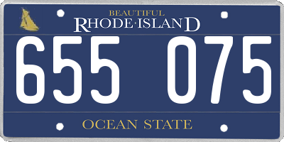 RI license plate 655075