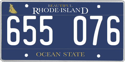 RI license plate 655076