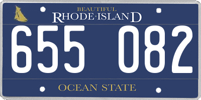 RI license plate 655082