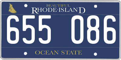 RI license plate 655086