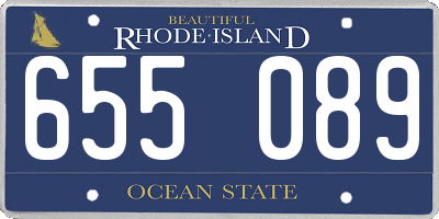 RI license plate 655089