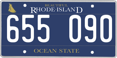 RI license plate 655090