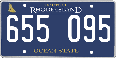 RI license plate 655095