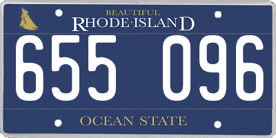 RI license plate 655096
