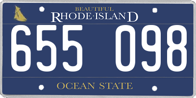RI license plate 655098
