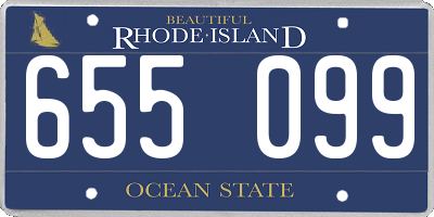RI license plate 655099