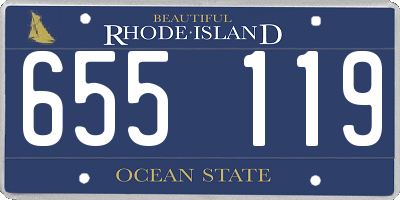 RI license plate 655119