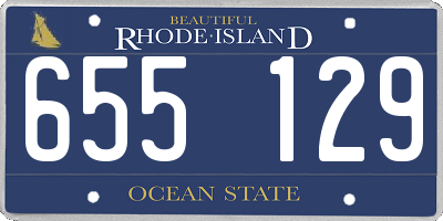 RI license plate 655129