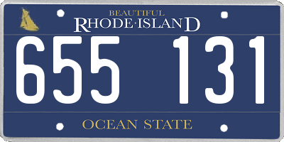 RI license plate 655131