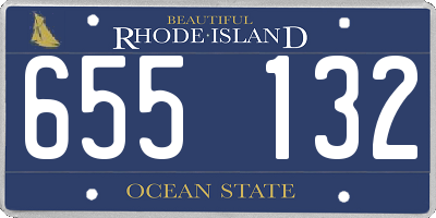 RI license plate 655132
