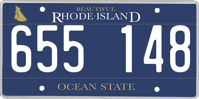 RI license plate 655148