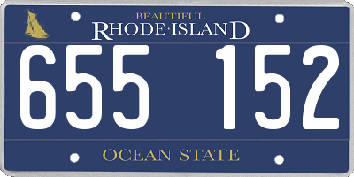 RI license plate 655152