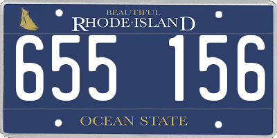 RI license plate 655156