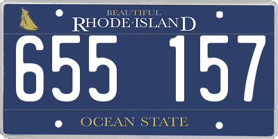 RI license plate 655157