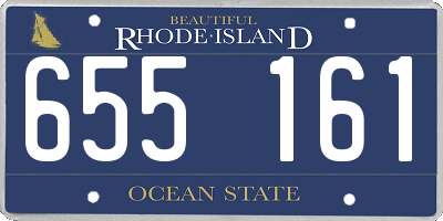 RI license plate 655161