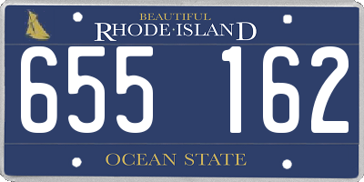 RI license plate 655162