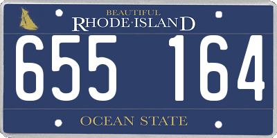 RI license plate 655164