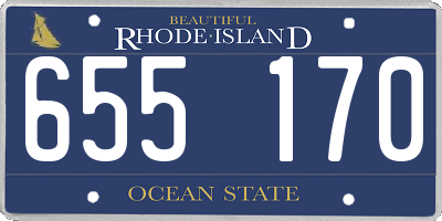 RI license plate 655170