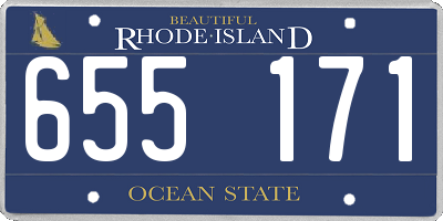 RI license plate 655171