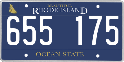 RI license plate 655175