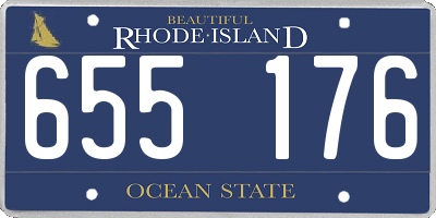 RI license plate 655176