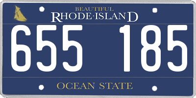 RI license plate 655185