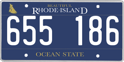 RI license plate 655186